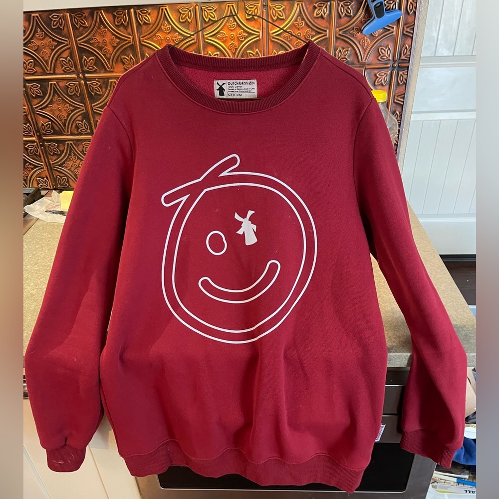 Dutch bros smiley sweatshirt